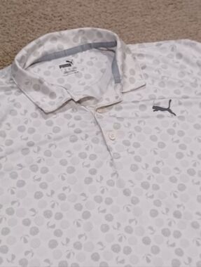 PUMA MATTR Beach Trip Golf Performamce Polo. Mens Size L
